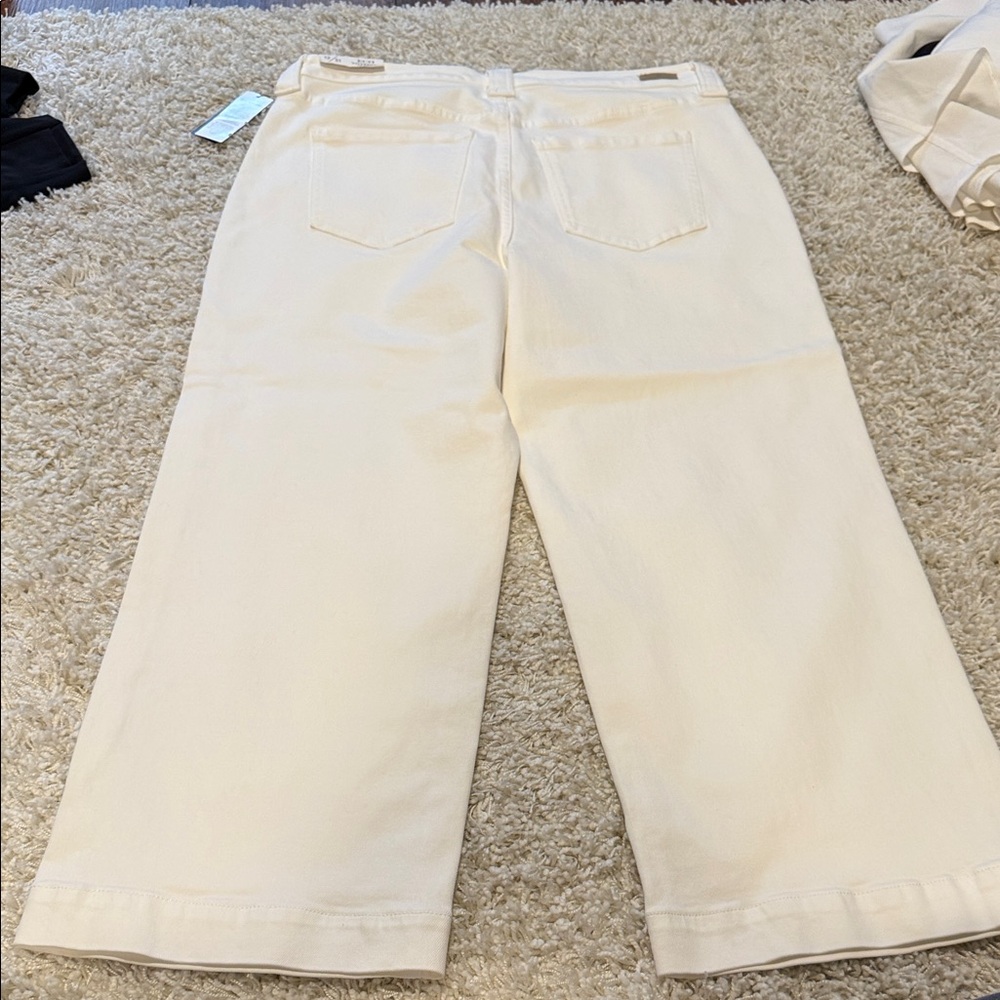 Liverpool White Wide-Leg Pants NWT size 12 - Picture 5 of 5